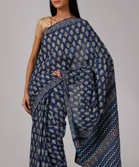 Manufacturers Exporters and Wholesale Suppliers of Print Cotton Saree Jaipur Rajasthan